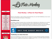 Tablet Screenshot of flutemonkey.com